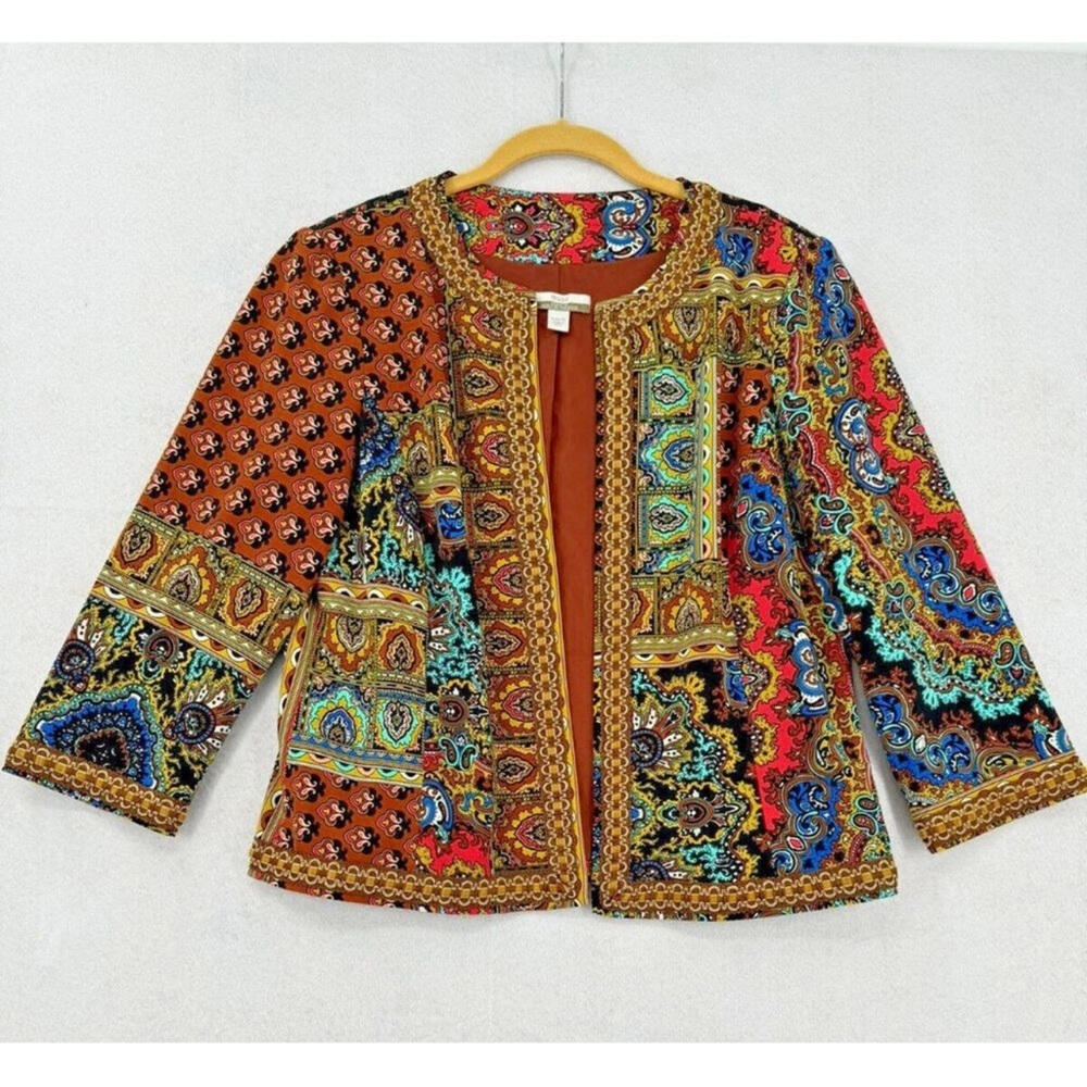 EUC Muse by Boston Proper Boho Maximalist Blazed size 4